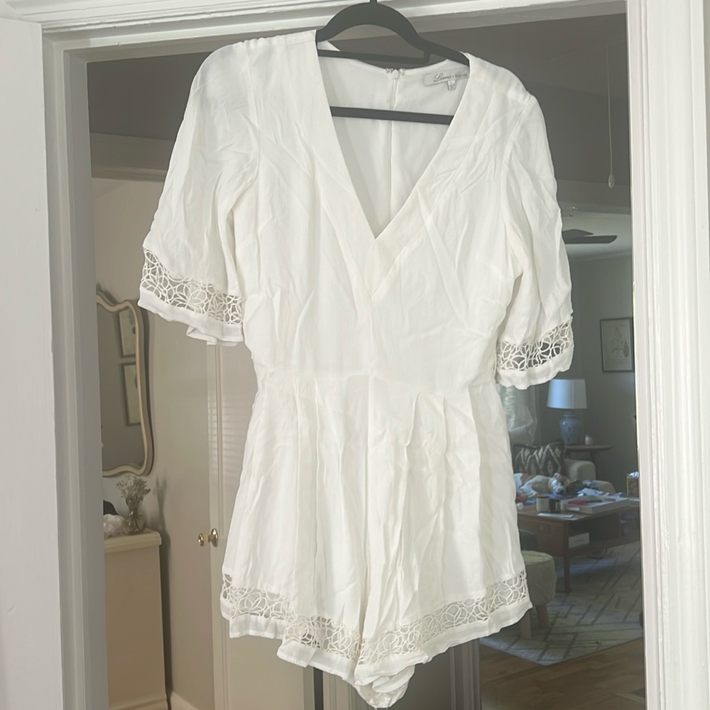 Lovers + friends white romper